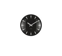 PRESENT TIME Karlsson Round Wall Clock Realista Dome - Black Present Time Black