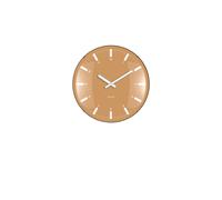 PRESENT TIME Karlsson Round Wall Clock Realista Dome - Ochre Yellow Present Time Yellow