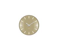 PRESENT TIME Karlsson Round Wall Clock Realista Dome - Olive Green Present Time Green