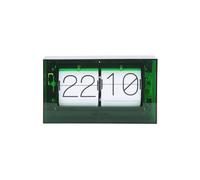 PRESENT TIME Karlsson Table Clock Acrylic Boxed Flip - Green Present Time Green