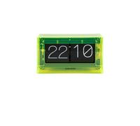 PRESENT TIME Karlsson Table Clock Acrylic Boxed Flip - Neon Yellow Present Time Yellow