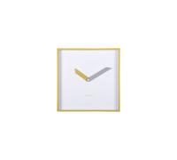 PRESENT TIME Karlsson Wall Clock Cool Retro Cuadrado - Citrine Yellow Present Time Yellow