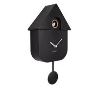 Present Time Karlsson Wall Clock Modern Cuckoo - BLACK