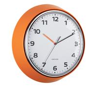 Present Time Karlsson Wall Clock Modern Retro - Orange