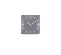 PRESENT TIME Karlsson Wall Clock Square Sucinto Dome - Cool Grey Present Time Grey