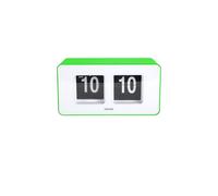 PRESENT TIME Karlsson Wall/Table Clock Funky Flip - Bright Green Present Time Green