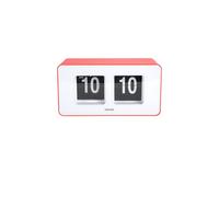 PRESENT TIME Karlsson Wall/Table Clock Funky Flip - Scarlet Red Present Time Red