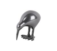 Present Time Kiwi Bird Statue Metal Gun Metal Decorative Home Accessories