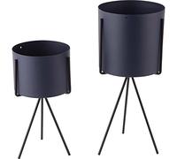 Present Time pt, Set of 2 Round Pedestal Plant Supports