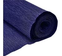 Present Wrap 2rolls 250 * 50cm Crinkled Crepe Paper Flower Wrapping Craft DIY Paper Streamer Scrapbooking Origami Party Decoration Packing Material For Crafts Wrapping(Dark blue)