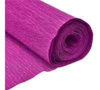 Present Wrap 2rolls 250 * 50cm Crinkled Crepe Paper Flower Wrapping Craft DIY Paper Streamer Scrapbooking Origami Party Decoration Packing Material For Crafts Wrapping(Fuchsia)