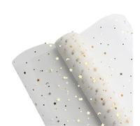 Present Wrap 50cm×5Yards Sequins Bouquet Wrapping Paper Wedding Party Decor Craft DIY Flowers Scrapbook Packaging Origami Paper For Crafts Wrapping(White)