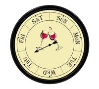 Presentastic 12 in Best Gifts for Women, Day of Week Clock with Card Day Clock Cool Funny Practical Gifts for Mother Grandma Wife