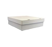 PRESENTATION BOX AND LID 400mm x 400mm X 125mm (WHITE)