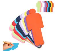 Presentation Cards Set，Suuwwn 150 Pcs Vocabulary Cards Human 10 Colours Presentation Case Round Metaplan Set for Office, School & Teaching Supplies