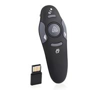 Presentation Clicker, 2.4GHz Wireless Connection, Widely Compatible, Wide Application, Presentation Remote Control, Ergonomic Handle for Teaching, Meeting, Speech