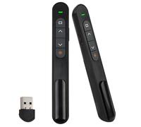 Presentation Clicker for PowerPoint Remote 100M/328FT, Wireless PPT Clicker with USB Receiver, Slide Advancer Pointer for Hyperlink Volume Page Control, Presentation Remote for Mac Laptop PC