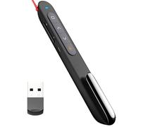 Presentation Clicker Pointer, PowerPoint Presentation Remotes, Hyperlink Volume Wireless Presenter Pointer, 2.4GHz USB Advancer PPT Clicker for Computer/PC/Google Laptop Mac Office Classroom Meeting