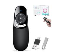 Presentation Clicker PPT Slide Clicker on TV LED LCD Screen, Magnifier Highlight Presentation Clicker,2 in 1 Type C Digital Pointer Presenter Wireless with Volume Control