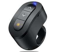 Presentation Clicker USB Rechargeable Powerpoint Clicker, Finger Ring RF 2.4GHz Wireless Presenter Remote Clicker for Powerpoint Presentations for Mac Laptop PC