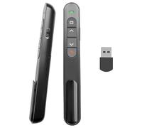 Presentation Clicker Wireless Presenter Remote Hyperlink Volume Clickers Remote Laser Pointer for PowerPoint Google Slides PPT Computer PC Teacher Classroom Office Meeting
