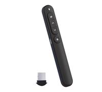 Presentation Clickers Clicker for Powerpoint Powerpoint Clicker Rechargeable Wireless 2.4ghz Hyperlink Presentation Clicker Plug and Play for Teachers, Classrooms, Offices, Conferences (Black)
