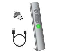 Presentation Clickers for PowerPoint Presentations, [Aluminum Alloy] + [2 in 1 USB C/A] PowerPoint Clicker Wireless Presenter, Presentation Pointer PPT Slide Remote Control Clicker for Mac, Computer