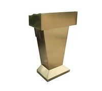 Presentation Lectern, Drawer Design, Floor-Standing Stainless Steel Church Podium, Suitable for Conferences, Lectures, and Training/Titanium / 70x36x110cm