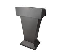 Presentation Lectern, Floor-Standing with Drawer Lectern Podium with Baffle, Suitable for Churches Cash Registers Reception Desks/Black / 69x36x113cm