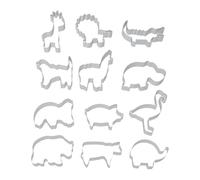 Presentations for Cracker Cutting Boards - Fondant Cutter in 12x Stainless Steel | Animals Shallow Poops SET IN SEPTS OF 12 Pieces | Non-Stick Dessert That Tool, for Muffins Bug of Strand