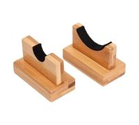 Présentoir de Batte de Baseball - Support de Batte en Bois | 1 Pair d'Organisateurs Stables | Support Multifonctionnel Peu Encombrant, Doublure Douce, Rangement Équipement Sportif, Présentation Colle