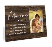 Presents for Mum, Mum Picture Frame Decor, 10x8 Inch - No Matter Where We Go No Matter What We Do - Mummy Gifts from Kids, Hanging Tabletop Picture Frame for Mother Birthday Mother 's Day (Mom & Me)