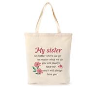 Presents for Sister Birthday Gifts for Sisters Adults,Best Birthday Gift for Big Sister Gifts for Little Girls Special Christmas Soul Sisters Presents Ideas Tote Bag Valentines Galentines Day Xmas