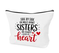 Presents for Sister Birthday Gifts for Sisters Adults,Best Birthday Gift for Big Sister Gifts for Little Girls Special Christmas Xmas Soul Sisters Presents Ideas Makeup Bag Valentines Galentines Day