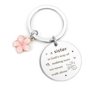 Presents for Sister Birthday Gifts for Sisters Adults,Best Christmas Xmas Birthday Gift for Big Sister Gifts for Little Girls Valentines Galentines Day Special Soul Sisters Presents Ideas Keyring