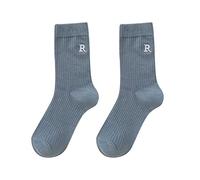 Presents for Women Women's Letter Embroidery Socks Cute Printing Short Socks Ankle Socks for Athletic Comfortable for Women White Sports Socks (F, One Size)