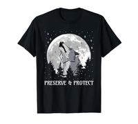Preserve and Protect Wolves and Wolf Packs Species Value Graphic T-Shirt