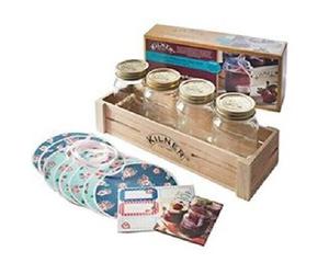 PRESERVE JAM SET KILNER 31PCS SWEET FOOD PICKLE STORGAE JAR GIFT SET