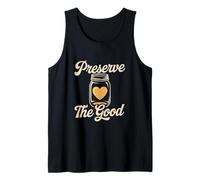 Preserve The Good Mason Jar Heart Retro Tank Top
