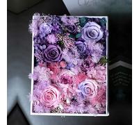 Preserved Eternal Flowers, Real Flowers Gifts for Women, Forever Love Gifts for Mum Wife Girlfriend, Birthday for Her, Christmas Wedding Mother's Day Present (Dreamy Purple)