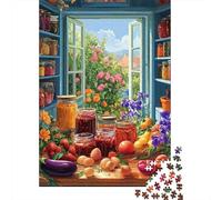 Preserved Fruits Kitchen Jigsaw Puzzles 1000 Piece for Adults, Puzzle 1000 Pieces Impossible Challenge Toy Educational Game Home Decoration 52x38cm/1000pcs