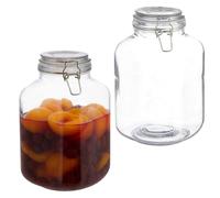 Relaxdays Set of 2 preserving jars, 3L