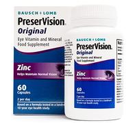 PreserVision Original Eye Supplement, 2 Capsules per Day | Bausch + Lomb, Zinc, Copper, Vitamin C, E and A, Eye Vitamin and Mineral Food Supplement