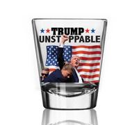 President 2oz Shot Glass Made in America & Dishwasher Safe Fist Pump Fight Patriotic Gift by Patriots Cave