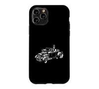 President Abe Lincoln Driving a Vintage Hotrod Car Design Case for iPhone 11 Pro