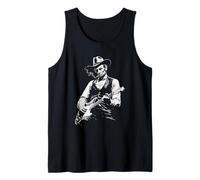 President Abraham Lincoln Abe Guitar Smoking Cigarette Tank Top