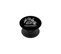 President Abraham Lincoln on a Motorcycle USA Flag Design PopSockets Adhesive PopGrip