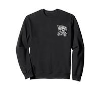 President Abraham Lincoln on a Motorcycle USA Flag Design Sweatshirt