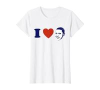 President Barack Obama Heart Love Souvenir Value Graphic T-Shirt, Women, White, S