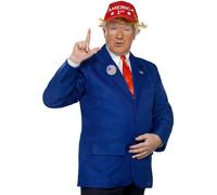 Smiffys Mens Halloween American President Fancy Dress Costume - Donald Trump - mens donald trump american president costume adult fancy dress outfit